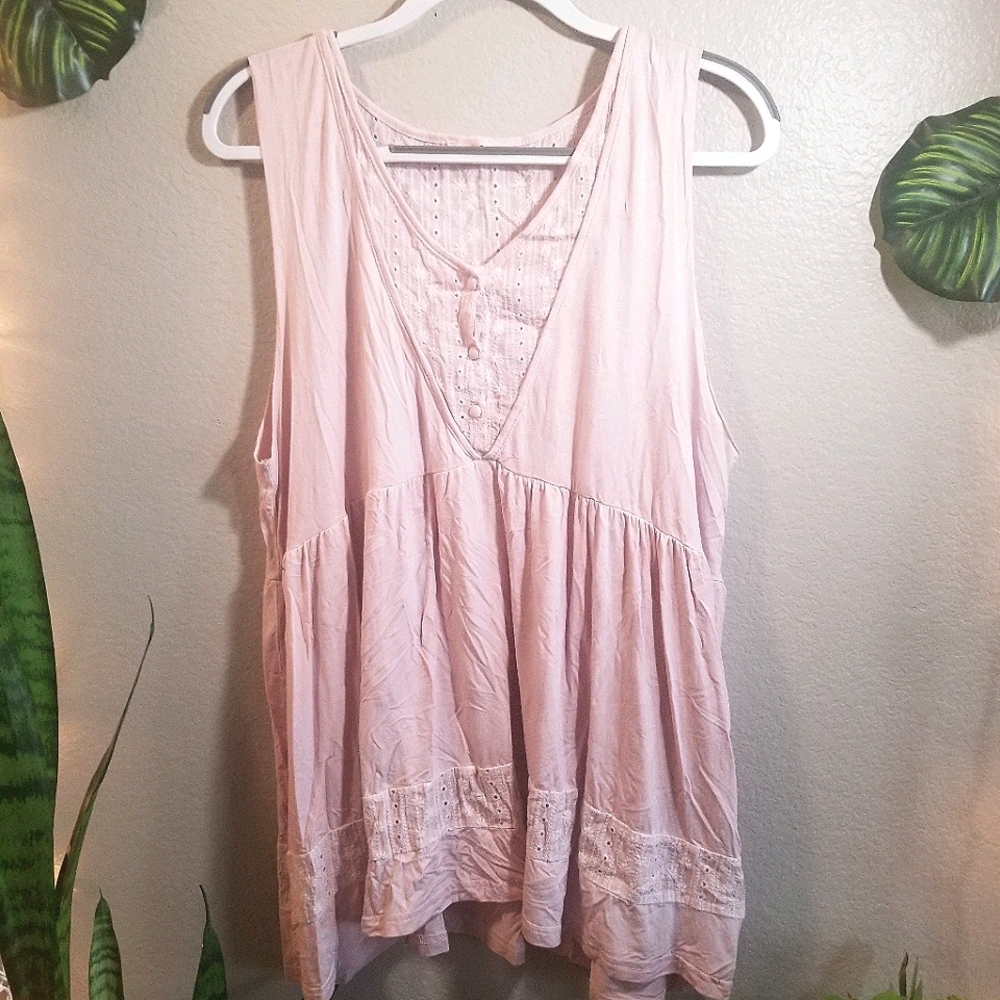 Cute Light Pink Tank Top